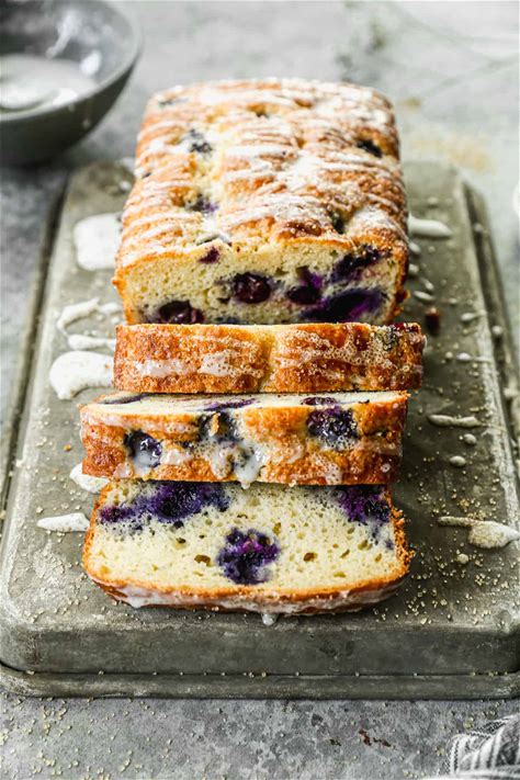 Lemon Blueberry Cake With Glaze
